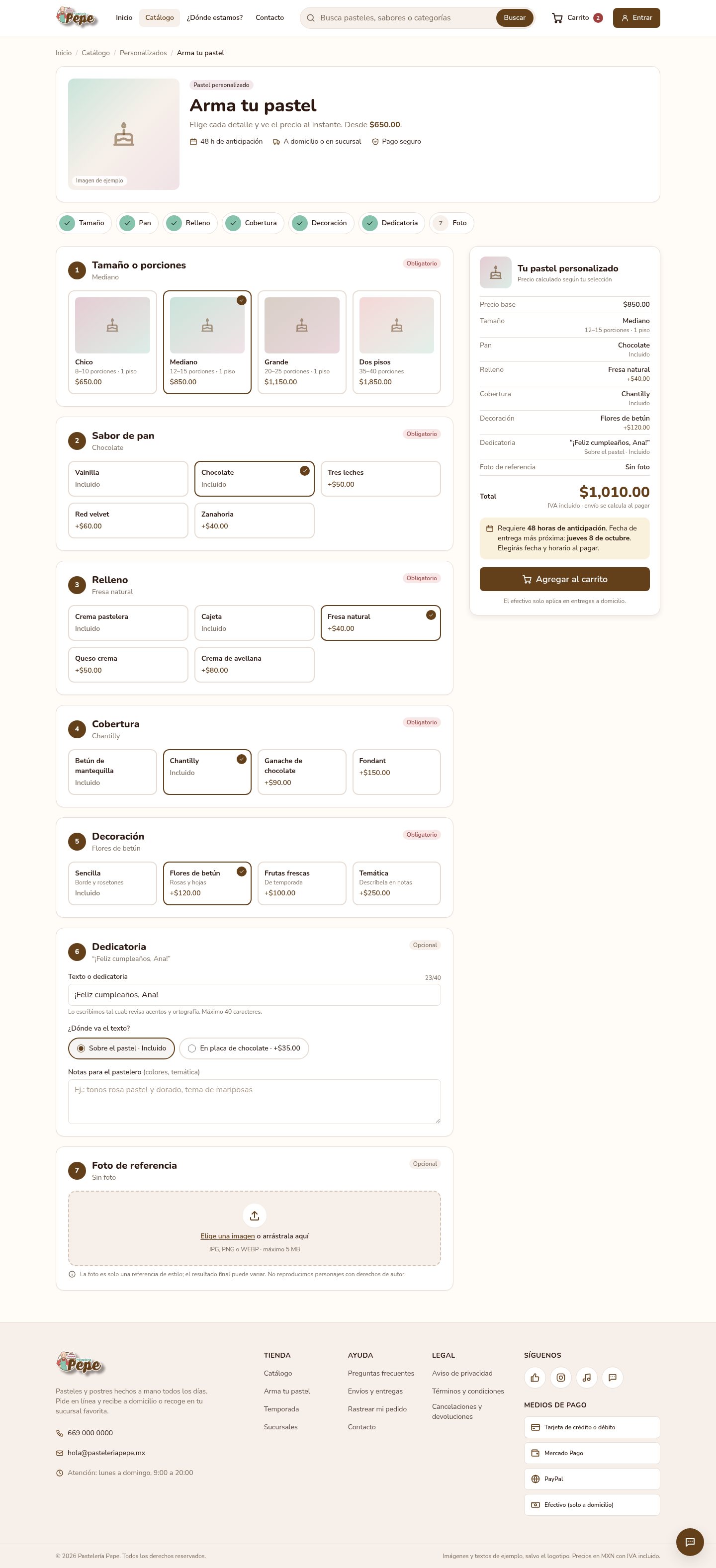 Vista previa de Ficha personalizada (configurador)